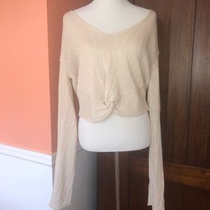 Free People off the shoulder sweater SZ S
